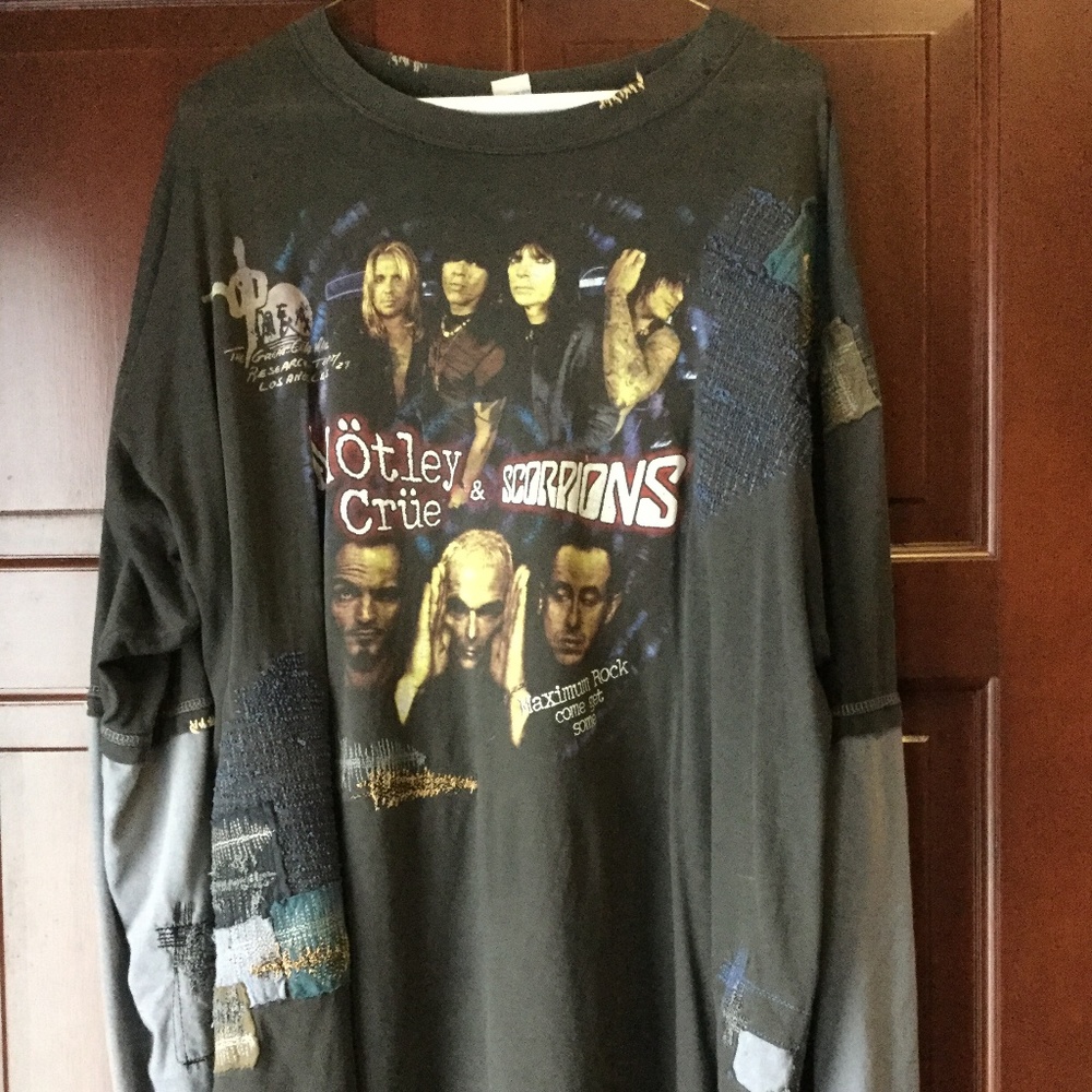 GALUMO Scorpions Motley Crue Men's XXL Shirt Long